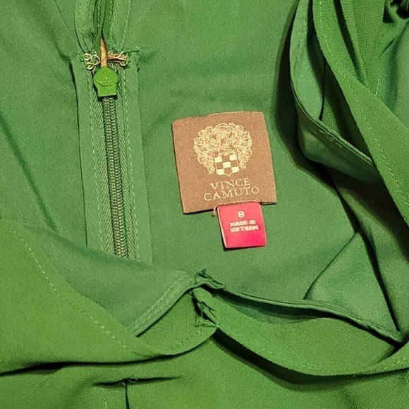 VINCE Camuto Cropped Leght Chiffon Jumpsuit - Picture 8 of 11